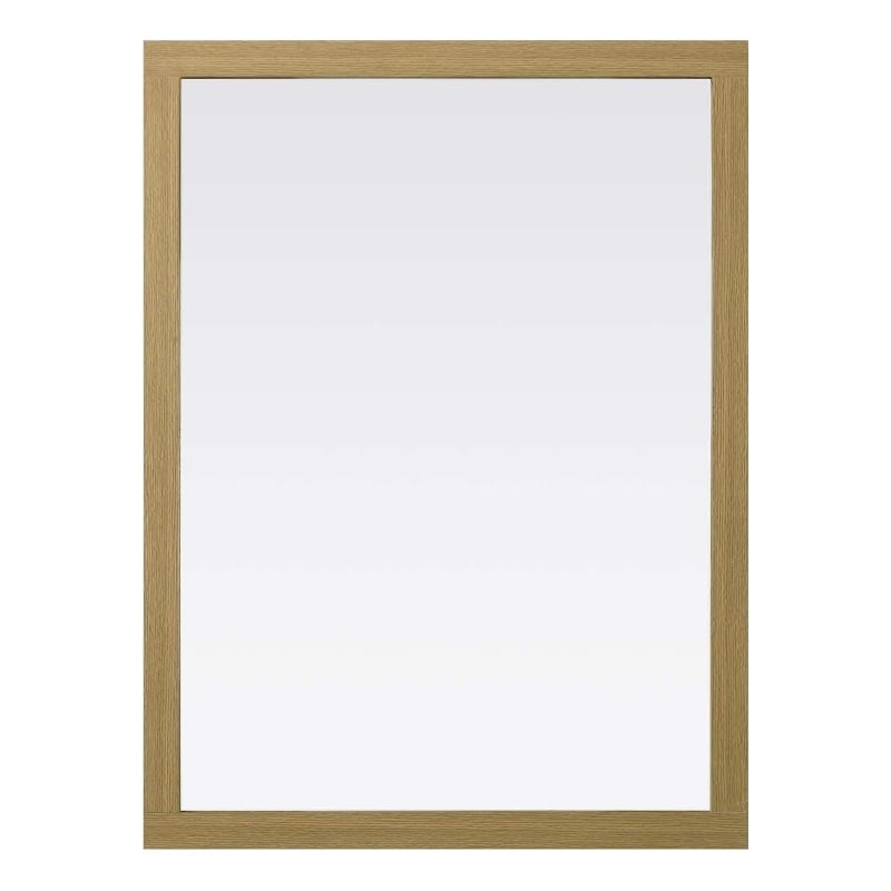 Elegant Kitchen and Bath Noah Rectangle Wood Mirror 48 X 36 in Honey Brown
