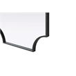 Elegant Kitchen and Bath Notched Metal Mirror 22X36