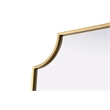 Elegant Kitchen and Bath Notched Metal Mirror 22X36