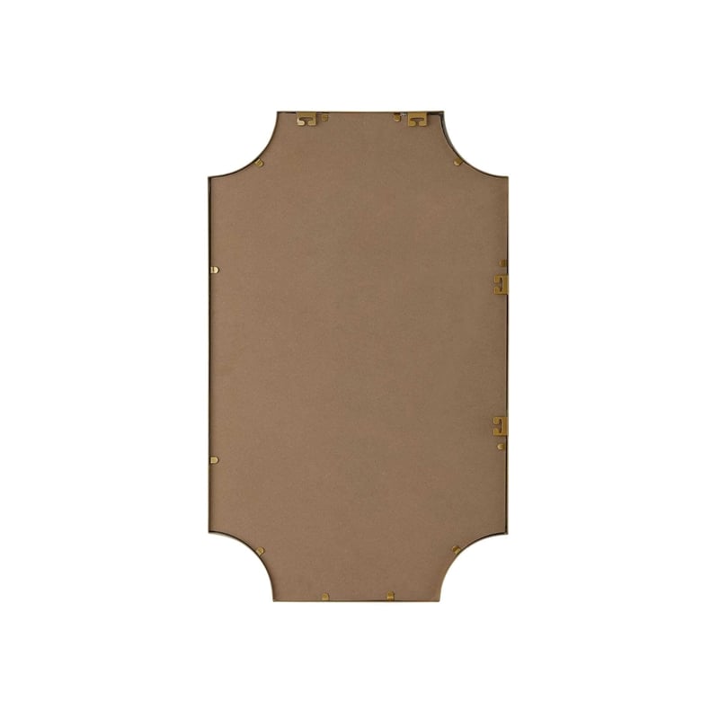 Elegant Kitchen and Bath Notched Metal Mirror 22X36