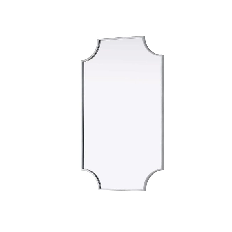 Elegant Kitchen and Bath Notched Metal Mirror 22X36