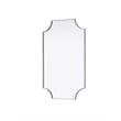Elegant Kitchen and Bath Notched Metal Mirror 22X36