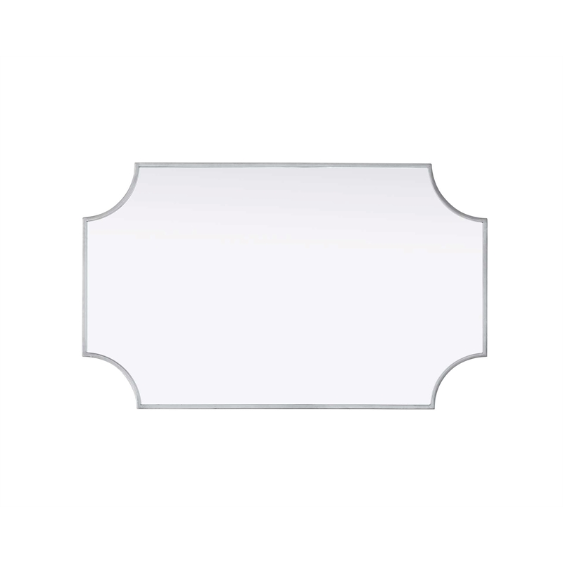 Elegant Kitchen and Bath Notched Metal Mirror 22X36