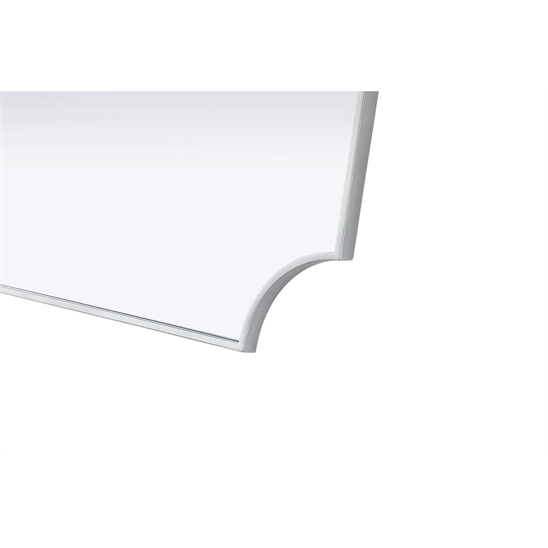 Elegant Kitchen and Bath Notched Metal Mirror 22X36