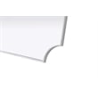Elegant Kitchen and Bath Notched Metal Mirror 22X36
