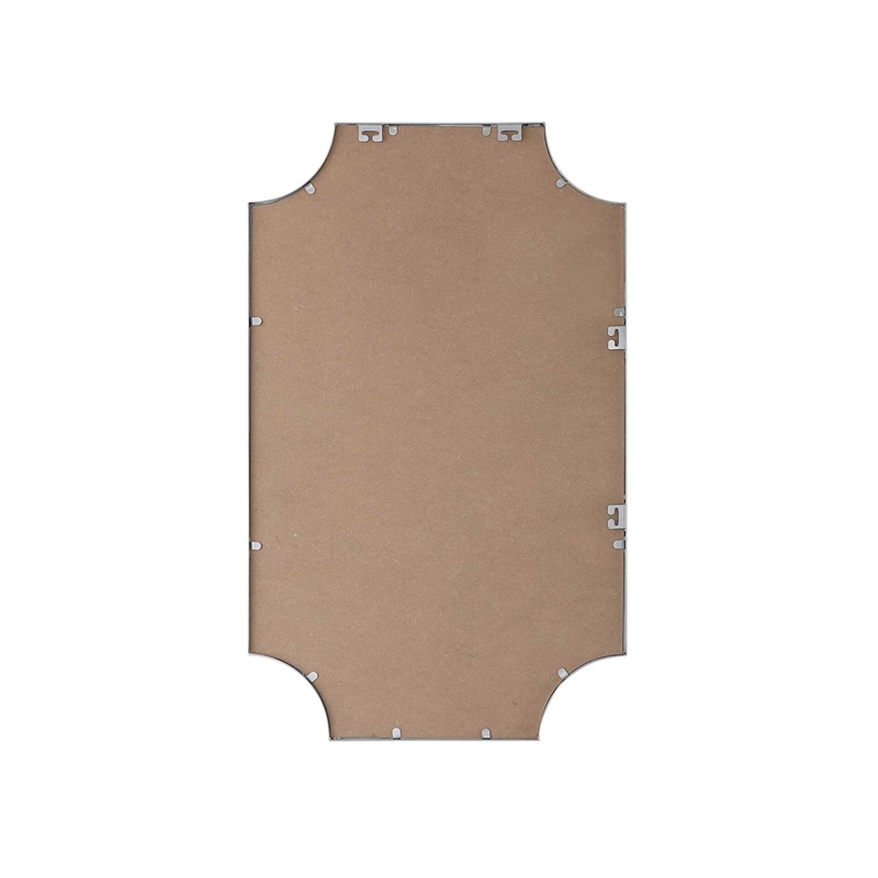 Elegant Kitchen and Bath Notched Metal Mirror 22X36