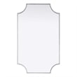 Elegant Kitchen and Bath Notched Metal Mirror 22X36