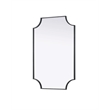Elegant Kitchen and Bath Notched Metal Mirror 24X36