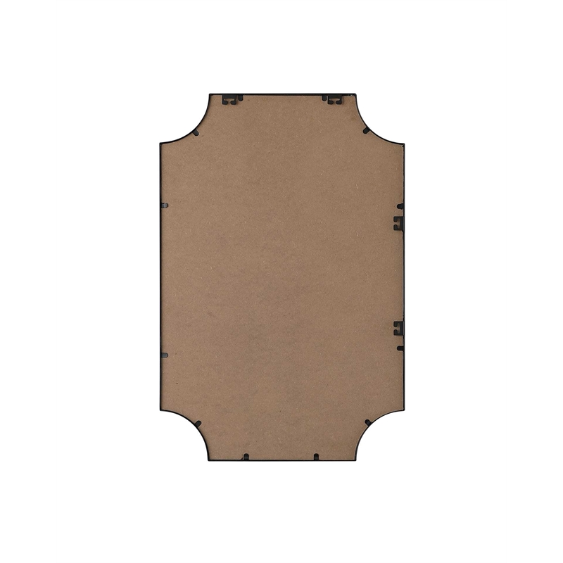 Elegant Kitchen and Bath Notched Metal Mirror 24X36