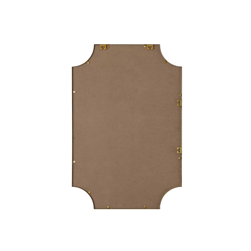 Elegant Kitchen and Bath Notched Metal Mirror 24X36