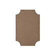Elegant Kitchen and Bath Notched Metal Mirror 24X36