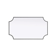 Elegant Kitchen and Bath Notched Metal Mirror 24X42