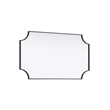 Elegant Kitchen and Bath Notched Metal Mirror 24X42