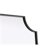 Elegant Kitchen and Bath Notched Metal Mirror 24X42