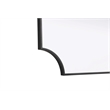 Elegant Kitchen and Bath Notched Metal Mirror 24X42