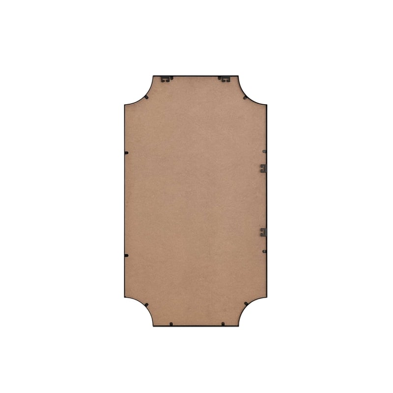 Elegant Kitchen and Bath Notched Metal Mirror 24X42