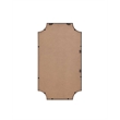 Elegant Kitchen and Bath Notched Metal Mirror 24X42