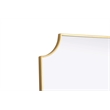 Elegant Kitchen and Bath Notched Metal Mirror 24X42