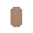 Elegant Kitchen and Bath Notched Metal Mirror 24X42