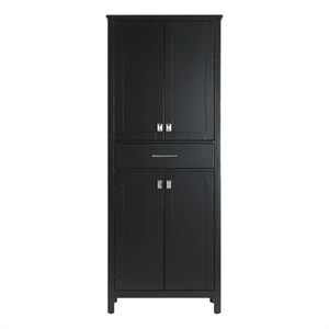 Elegant Kitchen and Bath 28&quot Bath Storage Cabinet in Black