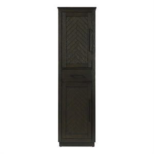 Elegant Kitchen and Bath 20&quot Bath Storage Cabinet in Chocolate Oak