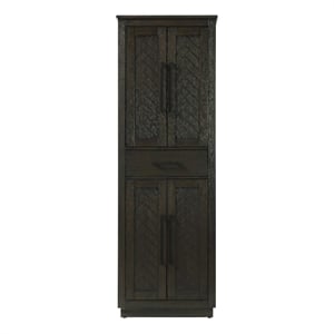 Elegant Kitchen and Bath 24&quot Bath Storage Cabinet in Chocolate Oak