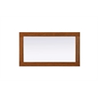 Elegant Kitchen and Bath Noah Rectangle Wood Mirror 18 X 32 in Brandy Walnut