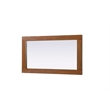 Elegant Kitchen and Bath Noah Rectangle Wood Mirror 18 X 32 in Brandy Walnut