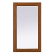 Elegant Kitchen and Bath Noah Rectangle Wood Mirror 18 X 32 in Brandy Walnut