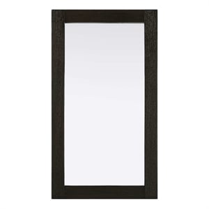 Elegant Kitchen and Bath Noah Rectangle Wood Mirror 18 X 32 in Chocolate Oak