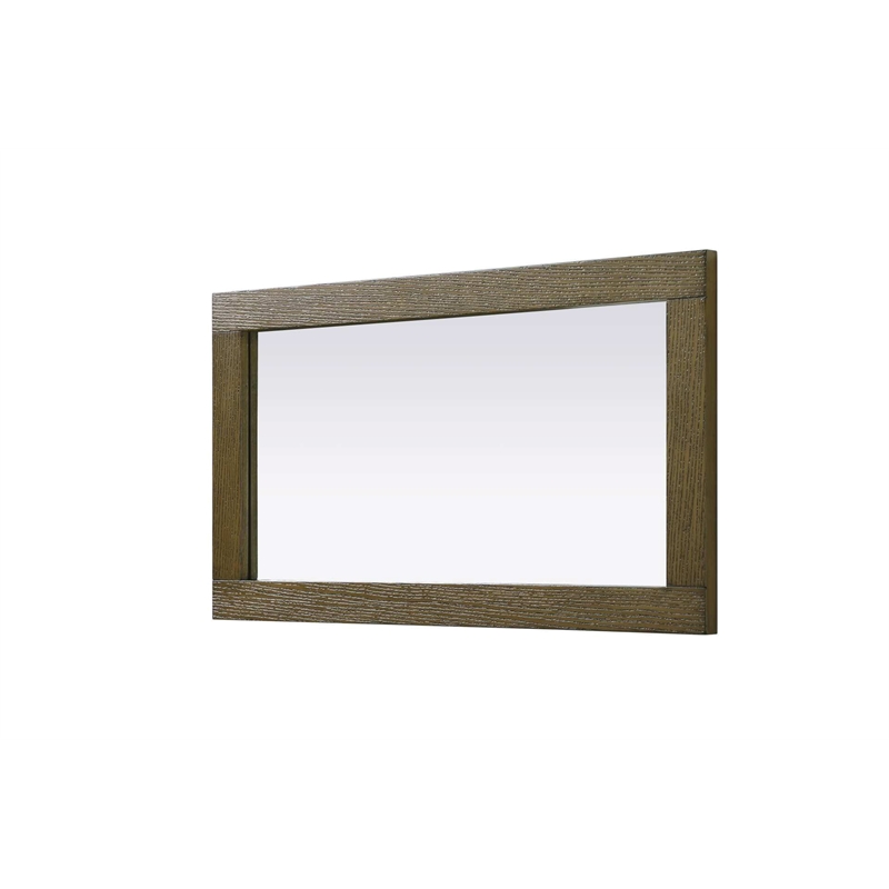 Elegant Kitchen and Bath Noah Rectangle Wood Mirror 18 X 32 in Hazel Oak