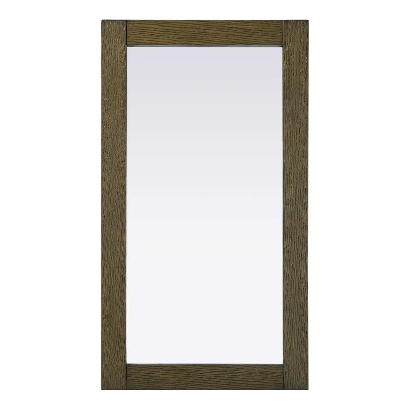 Elegant Kitchen and Bath Noah Rectangle Wood Mirror 18 X 32 in Hazel Oak