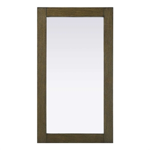 Elegant Kitchen and Bath Noah Rectangle Wood Mirror 18 X 32 in Hazel Oak
