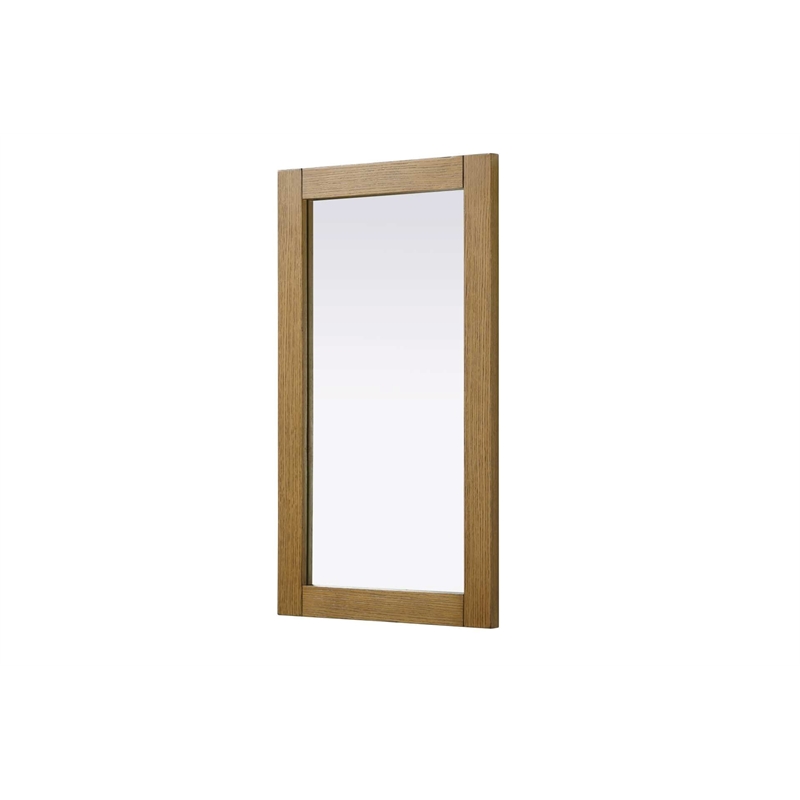 Elegant Kitchen and Bath Noah Rectangle Wood Mirror 18 X 32 in Honey Teak