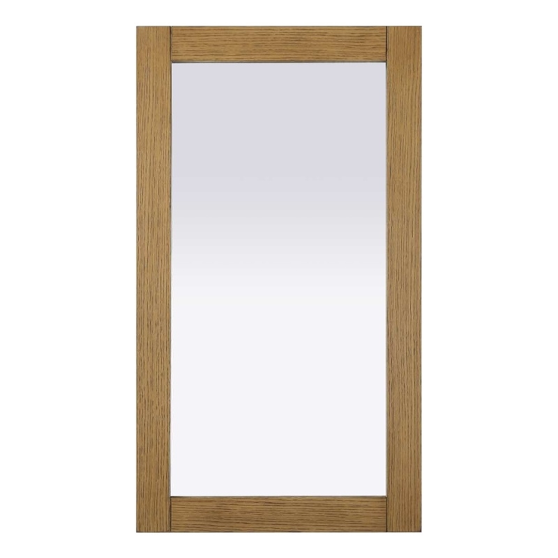 Elegant Kitchen and Bath Noah Rectangle Wood Mirror 18 X 32 in Honey Teak