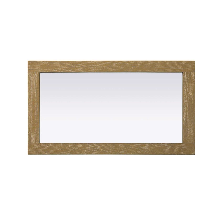 Elegant Kitchen and Bath Noah Rectangle Wood Mirror 18 X 32 in Linen Oak