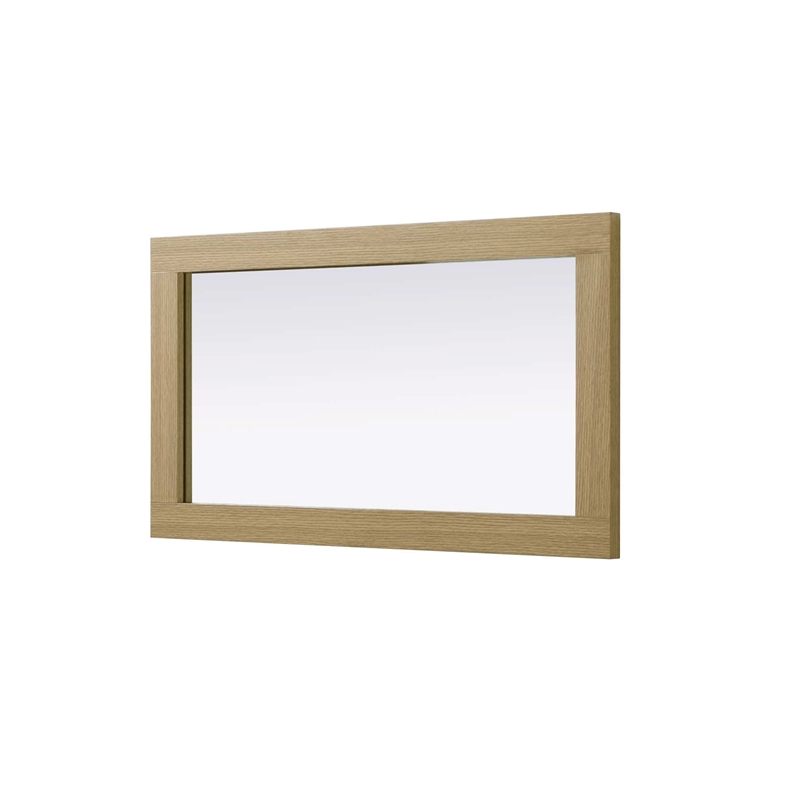 Elegant Kitchen and Bath Noah Rectangle Wood Mirror 18 X 32 in Honey Brown