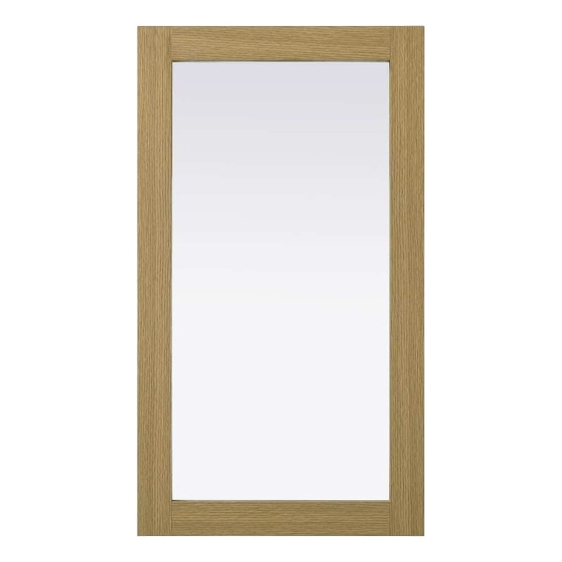 Elegant Kitchen and Bath Noah Rectangle Wood Mirror 18 X 32 in Honey Brown