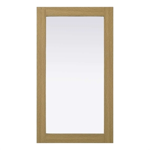 Elegant Kitchen and Bath Noah Rectangle Wood Mirror 18 X 32 in Honey Brown