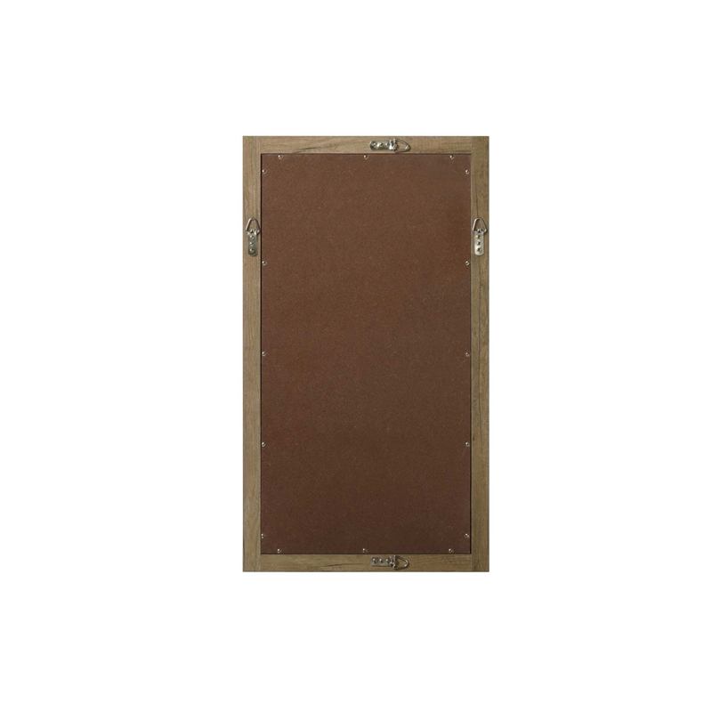 Elegant Kitchen and Bath Noah Rectangle Wood Mirror 18 X 32 in Natural Oak