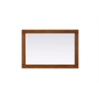 Elegant Kitchen and Bath Noah Rectangle Wood Mirror 22 X 32 in Brandy Walnut