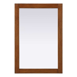 Elegant Kitchen and Bath Noah Rectangle Wood Mirror 22 X 32 in Brandy Walnut
