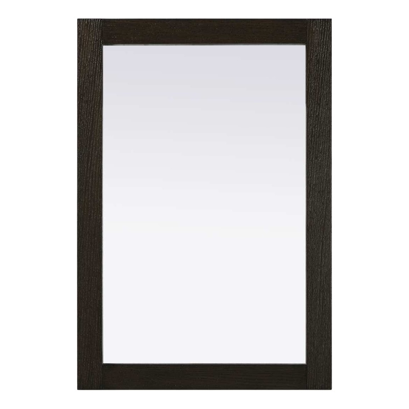 Elegant Kitchen and Bath Noah Rectangle Wood Mirror 22 X 32 in Chocolate Oak