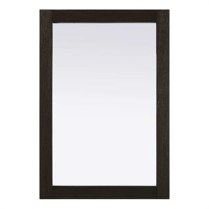 Elegant Kitchen and Bath Noah Rectangle Wood Mirror 22 X 32 in Chocolate Oak