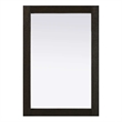 Elegant Kitchen and Bath Noah Rectangle Wood Mirror 22 X 32 in Chocolate Oak