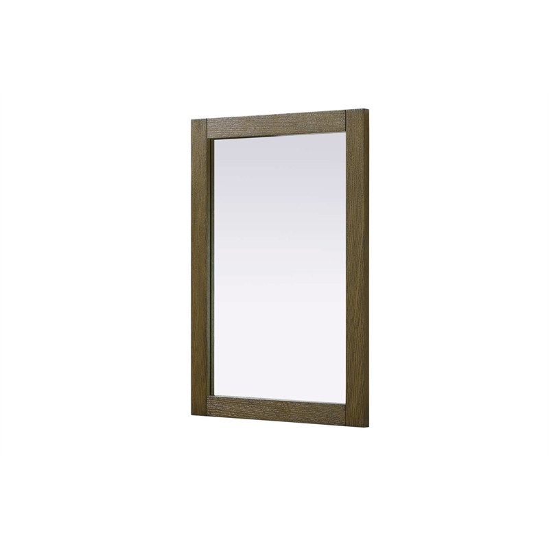 Elegant Kitchen and Bath Noah Rectangle Wood Mirror 22 X 32 in Hazel Oak