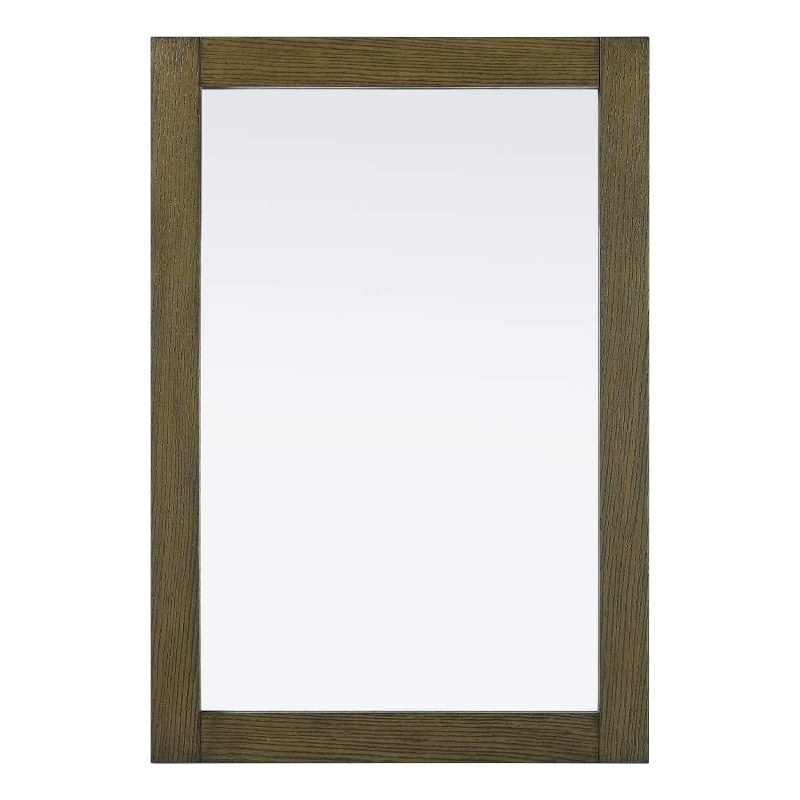 Elegant Kitchen and Bath Noah Rectangle Wood Mirror 22 X 32 in Hazel Oak
