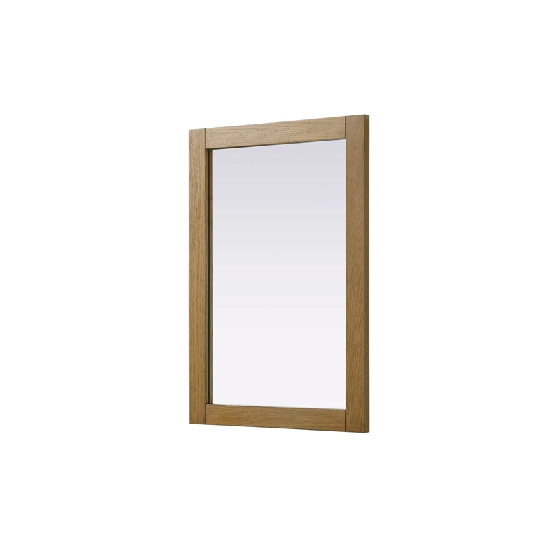 Elegant Kitchen and Bath Noah Rectangle Wood Mirror 22 X 32 in Honey Teak