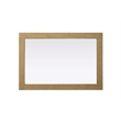 Elegant Kitchen and Bath Noah Rectangle Wood Mirror 22 X 32 in Linen Oak