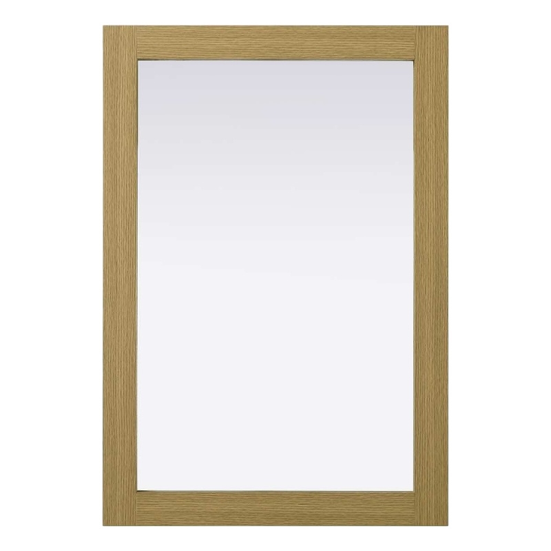 Elegant Kitchen and Bath Noah Rectangle Wood Mirror 22 X 32 in Honey Brown